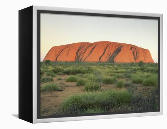 Uluru, Uluru-Kata Tjuta National Park, Unesco World Heritage Site, Northern Territory, Australia-Julia Bayne-Framed Premier Image Canvas