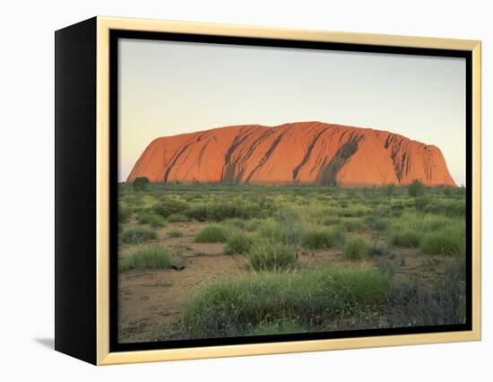 Uluru, Uluru-Kata Tjuta National Park, Unesco World Heritage Site, Northern Territory, Australia-Julia Bayne-Framed Premier Image Canvas