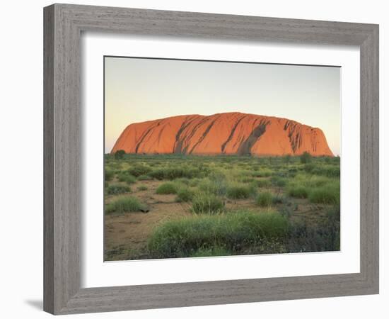 Uluru, Uluru-Kata Tjuta National Park, Unesco World Heritage Site, Northern Territory, Australia-Julia Bayne-Framed Photographic Print