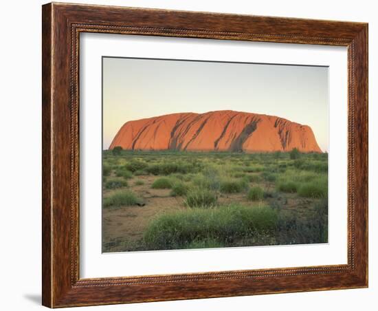 Uluru, Uluru-Kata Tjuta National Park, Unesco World Heritage Site, Northern Territory, Australia-Julia Bayne-Framed Photographic Print