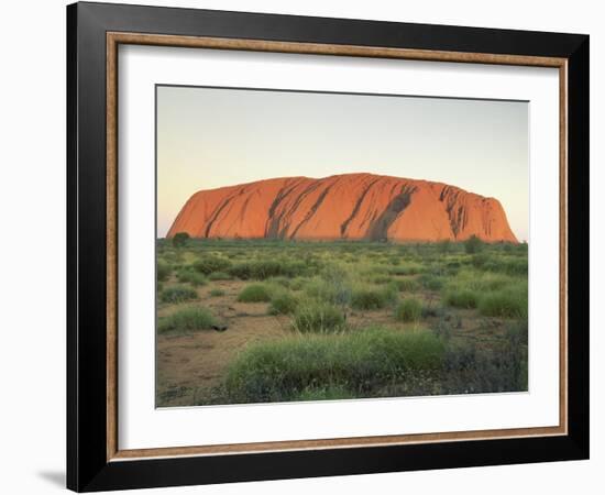 Uluru, Uluru-Kata Tjuta National Park, Unesco World Heritage Site, Northern Territory, Australia-Julia Bayne-Framed Photographic Print