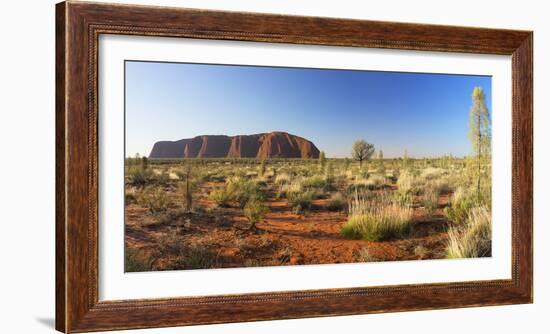 Uluru (UNESCO World Heritage Site), Uluru-Kata Tjuta National Park, Northern Territory, Australia-Ian Trower-Framed Photographic Print