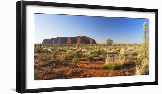 Uluru (UNESCO World Heritage Site), Uluru-Kata Tjuta National Park, Northern Territory, Australia-Ian Trower-Framed Photographic Print