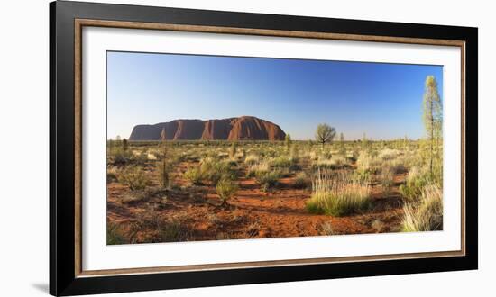 Uluru (UNESCO World Heritage Site), Uluru-Kata Tjuta National Park, Northern Territory, Australia-Ian Trower-Framed Photographic Print