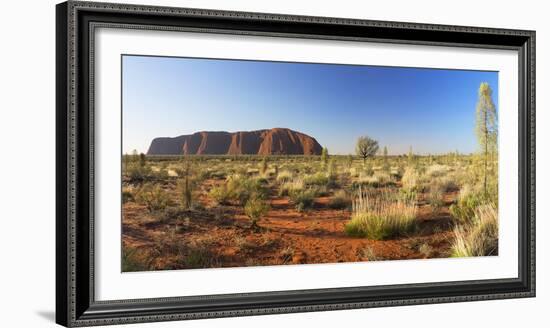 Uluru (UNESCO World Heritage Site), Uluru-Kata Tjuta National Park, Northern Territory, Australia-Ian Trower-Framed Photographic Print