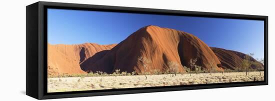 Uluru (UNESCO World Heritage Site), Uluru-Kata Tjuta National Park, Northern Territory, Australia-Ian Trower-Framed Premier Image Canvas