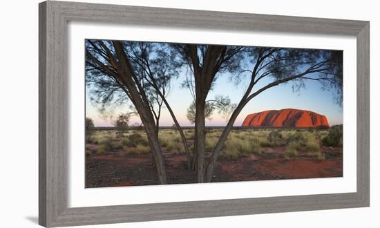 Uluru (UNESCO World Heritage Site), Uluru-Kata Tjuta National Park, Northern Territory, Australia-Ian Trower-Framed Photographic Print