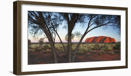 Uluru (UNESCO World Heritage Site), Uluru-Kata Tjuta National Park, Northern Territory, Australia-Ian Trower-Framed Photographic Print