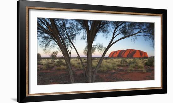 Uluru (UNESCO World Heritage Site), Uluru-Kata Tjuta National Park, Northern Territory, Australia-Ian Trower-Framed Photographic Print