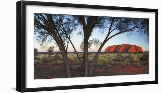 Uluru (UNESCO World Heritage Site), Uluru-Kata Tjuta National Park, Northern Territory, Australia-Ian Trower-Framed Photographic Print