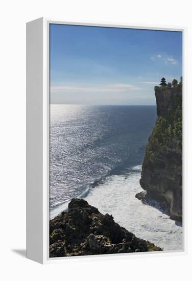 Uluwatu Temple on the Cliff, Bali Island, Indonesia-Keren Su-Framed Premier Image Canvas