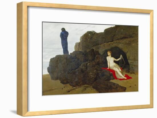 Ulysses and Calypso, 1883-Arnold Böcklin-Framed Giclee Print