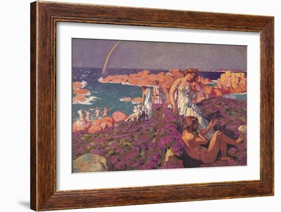 Ulysses and Calypso, 1905-Maurice Denis-Framed Giclee Print