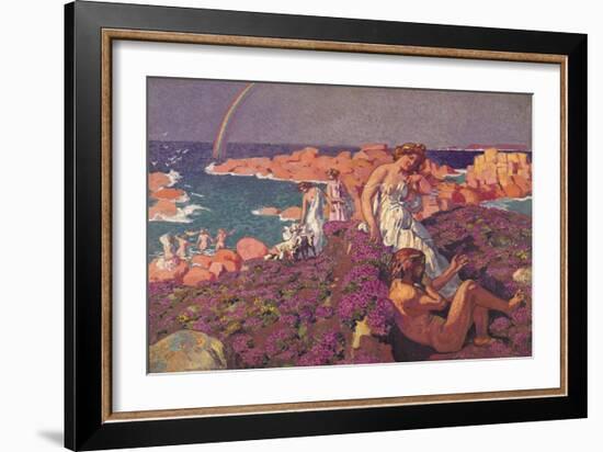 Ulysses and Calypso, 1905-Maurice Denis-Framed Giclee Print