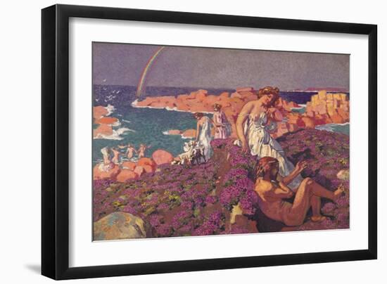 Ulysses and Calypso, 1905-Maurice Denis-Framed Giclee Print