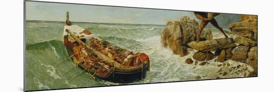 Ulysses and Polyphemus-Arnold Böcklin-Mounted Giclee Print