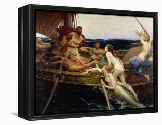 Ulysses and the Sirens, 1909-Herbert James Draper-Framed Premier Image Canvas