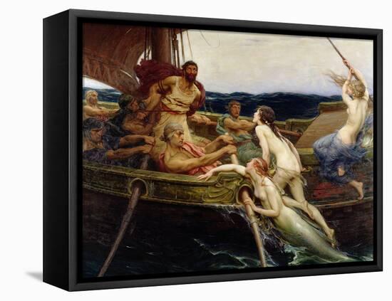 Ulysses and the Sirens, 1909-Herbert James Draper-Framed Premier Image Canvas