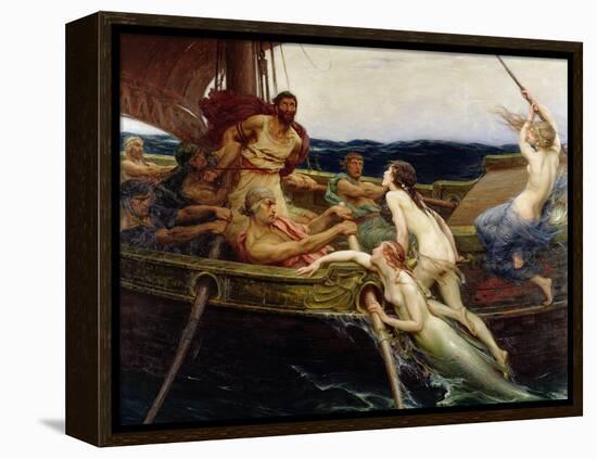 Ulysses and the Sirens, 1909-Herbert James Draper-Framed Premier Image Canvas