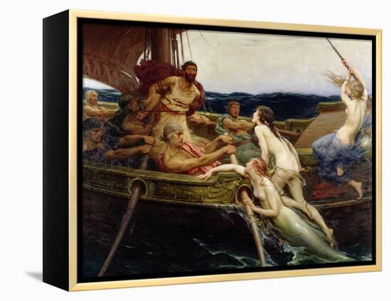 Ulysses and the Sirens, 1909-Herbert James Draper-Framed Premier Image Canvas