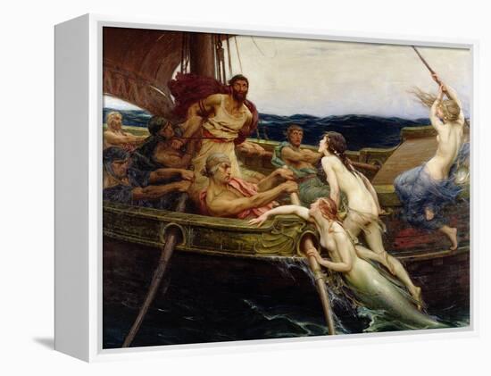 Ulysses and the Sirens, 1909-Herbert James Draper-Framed Premier Image Canvas