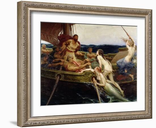 Ulysses and the Sirens, 1909-Herbert James Draper-Framed Giclee Print