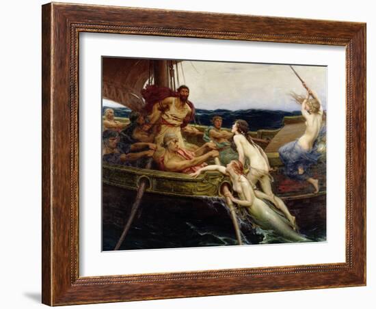 Ulysses and the Sirens, 1909-Herbert James Draper-Framed Giclee Print