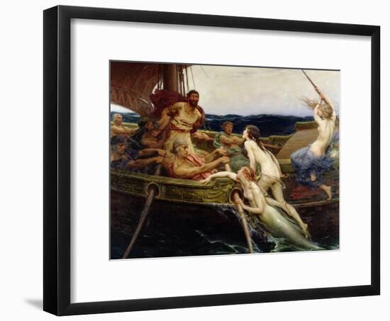 Ulysses and the Sirens, 1909-Herbert James Draper-Framed Giclee Print