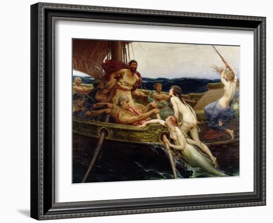 Ulysses and the Sirens, 1909-Herbert James Draper-Framed Giclee Print