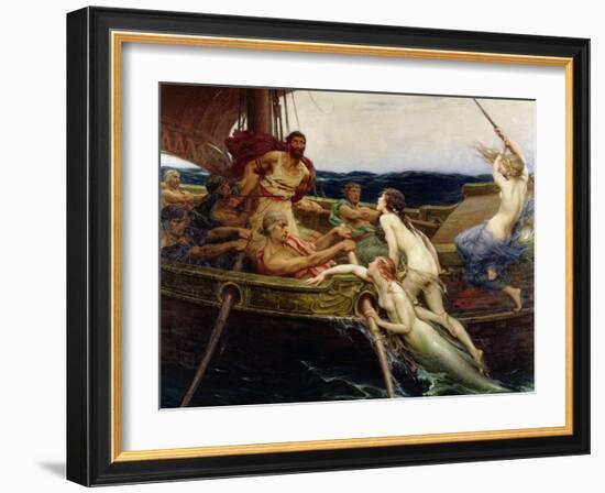 Ulysses and the Sirens, 1909-Herbert James Draper-Framed Giclee Print