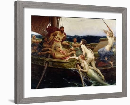Ulysses and the Sirens, 1909-Herbert James Draper-Framed Giclee Print