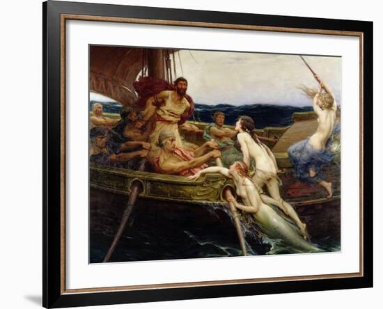 Ulysses and the Sirens, 1909-Herbert James Draper-Framed Giclee Print