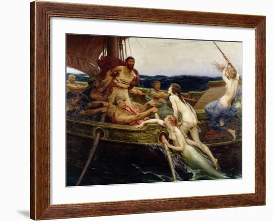 Ulysses and the Sirens, 1909-Herbert James Draper-Framed Giclee Print