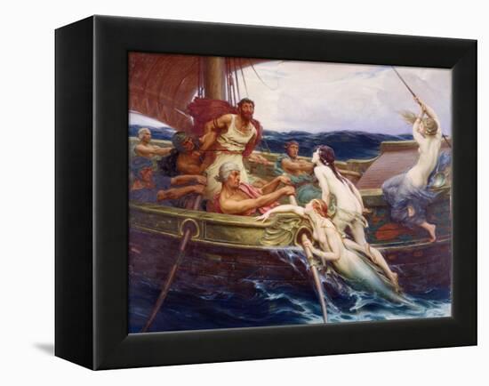 Ulysses and the Sirens, 1910-Herbert James Draper-Framed Premier Image Canvas