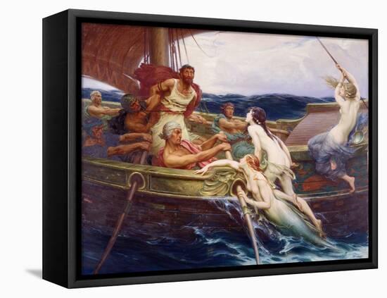 Ulysses and the Sirens, 1910-Herbert James Draper-Framed Premier Image Canvas