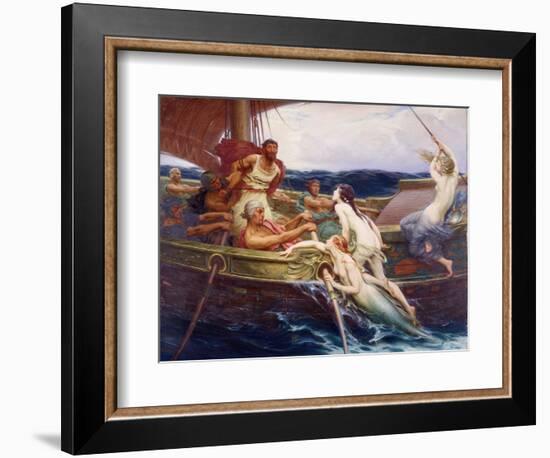 Ulysses and the Sirens, 1910-Herbert James Draper-Framed Giclee Print
