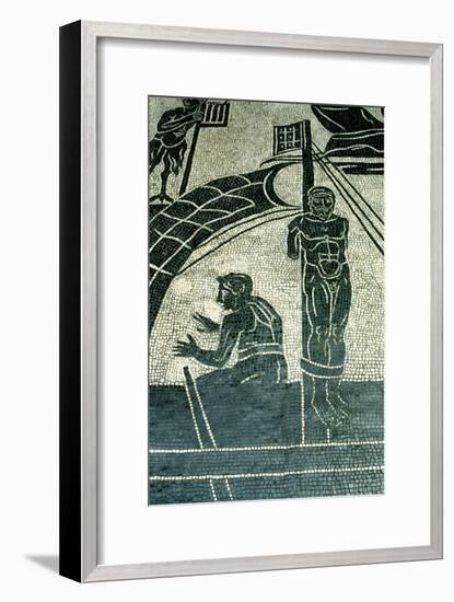 Ulysses and the sirens, 2nd century AD. Artist: Unknown-Unknown-Framed Giclee Print