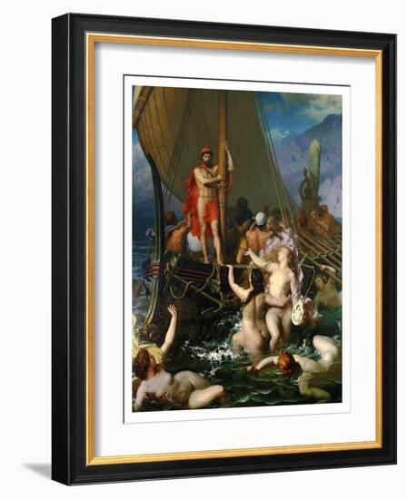 Ulysses And The Sirens-Léon Adolphe Auguste Belly-Framed Art Print