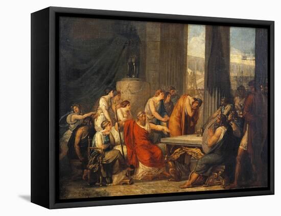 Ulysses at Court of Alcinous-Francesco Hayez-Framed Premier Image Canvas