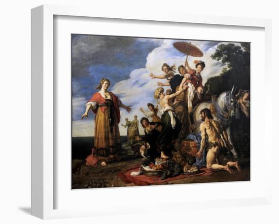 Ulysses before Nausicaa, 1619-Pieter Lastman-Framed Giclee Print