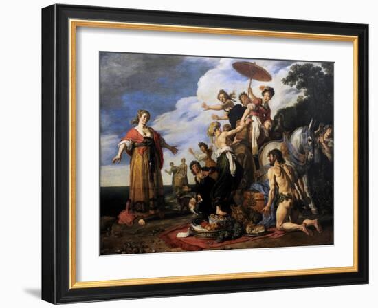 Ulysses before Nausicaa, 1619-Pieter Lastman-Framed Giclee Print