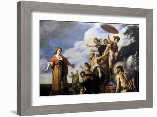 Ulysses before Nausicaa, 1619-Pieter Lastman-Framed Giclee Print