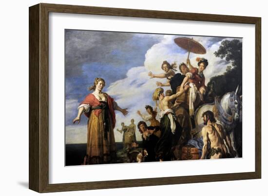 Ulysses before Nausicaa, 1619-Pieter Lastman-Framed Giclee Print