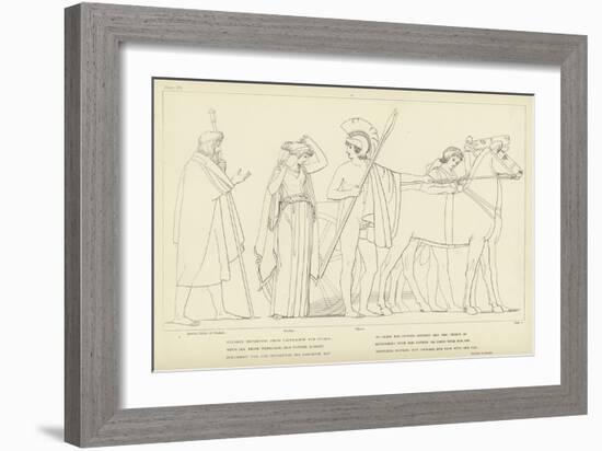 Ulysses Departing from Lacedaemon for Ithaca-John Flaxman-Framed Giclee Print