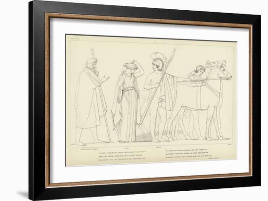 Ulysses Departing from Lacedaemon for Ithaca-John Flaxman-Framed Giclee Print