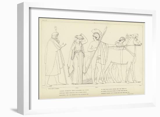 Ulysses Departing from Lacedaemon for Ithaca-John Flaxman-Framed Giclee Print