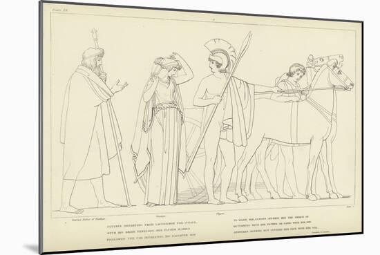 Ulysses Departing from Lacedaemon for Ithaca-John Flaxman-Mounted Giclee Print