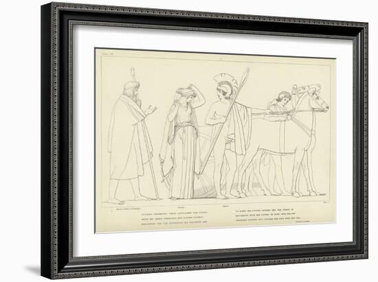 Ulysses Departing from Lacedaemon for Ithaca-John Flaxman-Framed Giclee Print