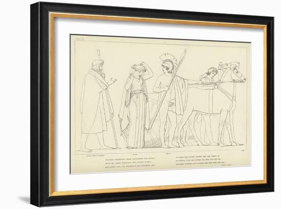 Ulysses Departing from Lacedaemon for Ithaca-John Flaxman-Framed Giclee Print