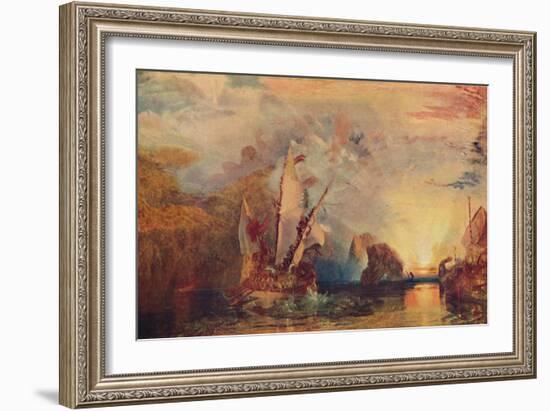 'Ulysses Deriding Polyphemus', 1829, (1904)-JMW Turner-Framed Giclee Print